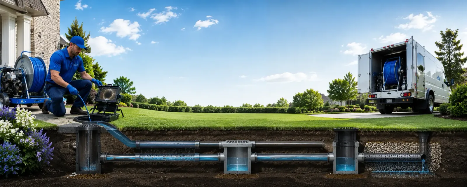 Outdoor drain cleaning information for Lincoln, RI